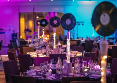 Motown Themed Christmas Party Table Centrepiece